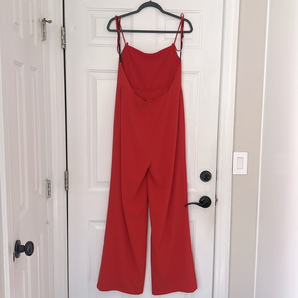 Forever 21 backless reddish orange jumpsuit - Picture 2 of 2